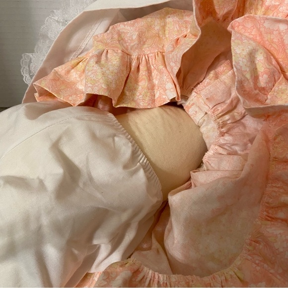 Porcelain Petticoat Realistic Face Hands Blonde & Blue Eyes Fair Skin Baby Doll - Picture 5 of 13